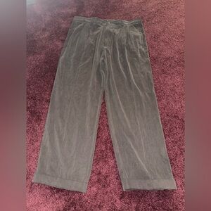 Tommy Bahama Corduroy Pants Mens Sz 38  Brown Wide Leg Baggy Slacks Trousers